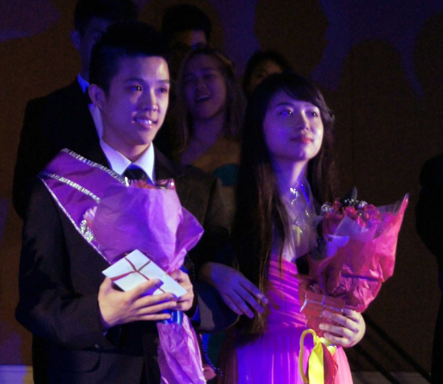 Alex Phung with Uyen Vu at the first Mr. KHS contest