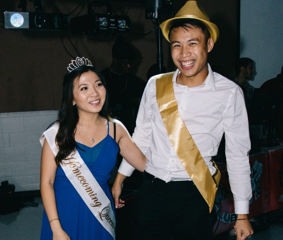 Homecoming King and Queen Tu Nguyen and Vui Tran