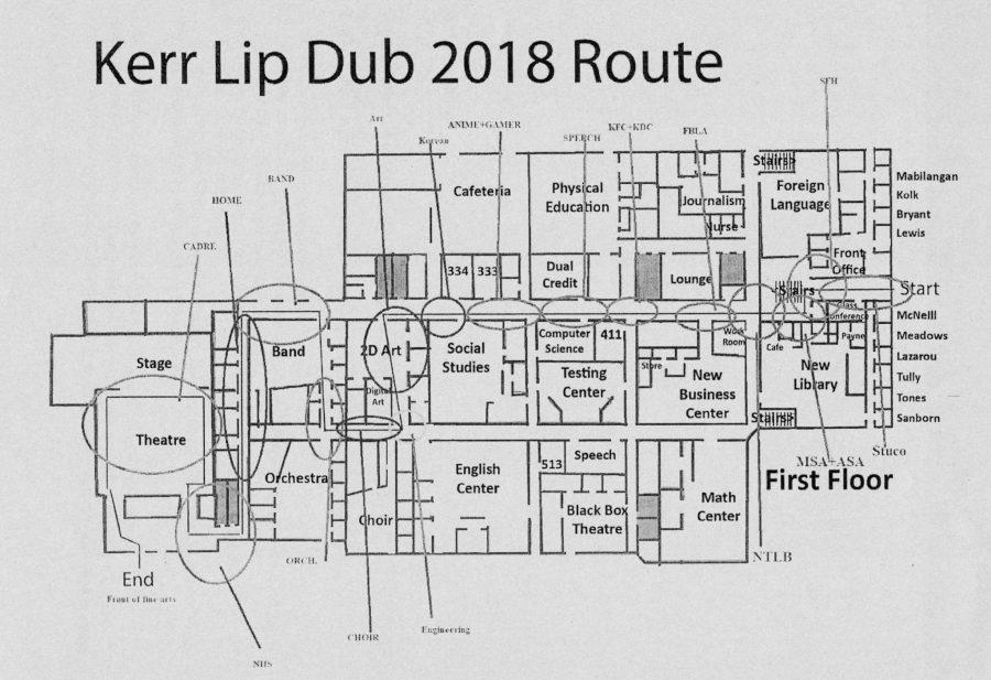 The Lip Dub Route for the 2017 event.