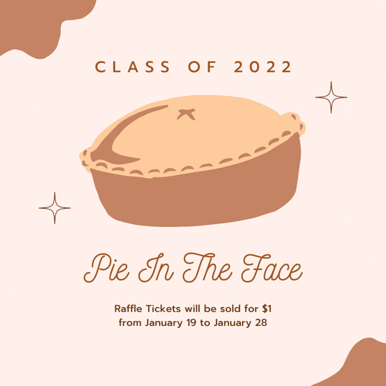 The annual pie in the face will be held on 