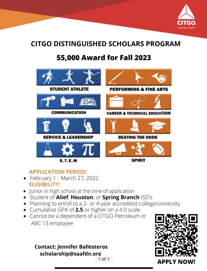 Citgo Scholarship flyer 