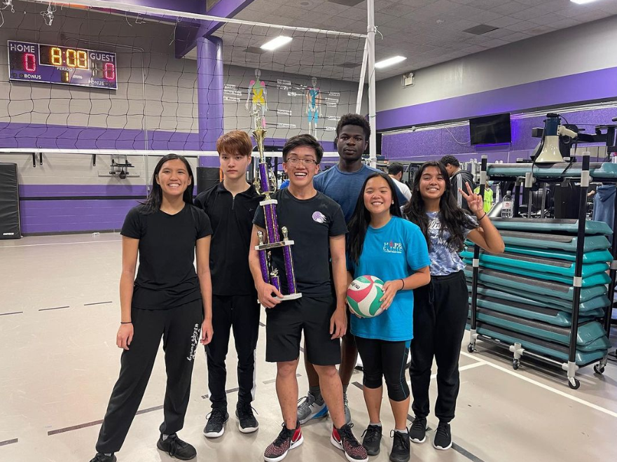 Victory! Bread gang emerges as the victor of the STUCO hosted volleyball intramurals. With their undefeated record, they beat the teachers in the final game two to one. 