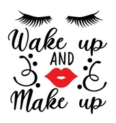 Wake Up Make Up logo from Schoology page. 