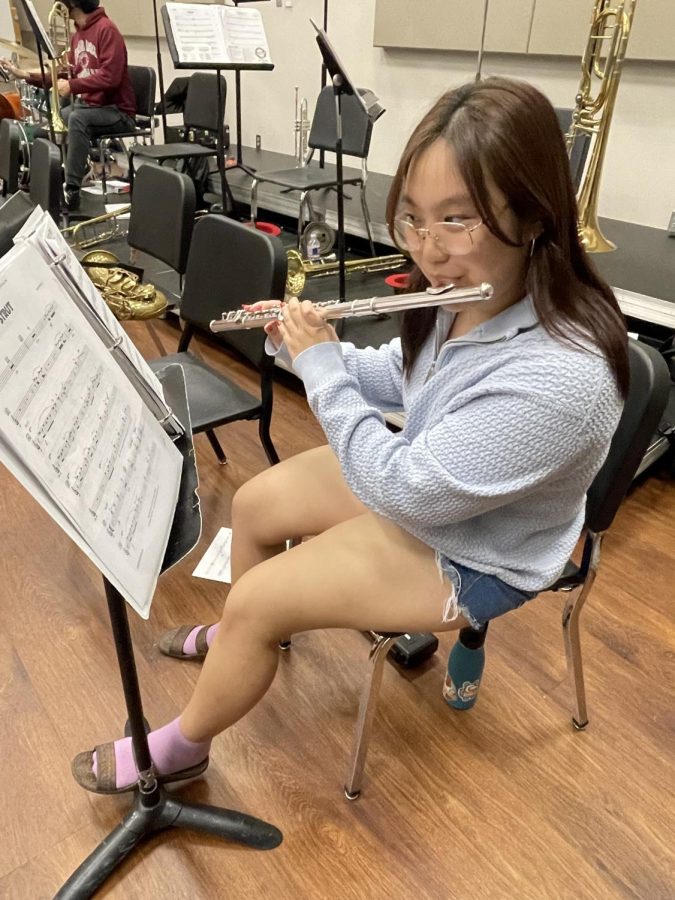 Tootle-too! The band hall is filled with noise as flutes, trumpets and saxophones go off. Practice is key for success and Amanda Choi wants nothing but her very best. Pre UIL was a good Progress check i guess to see what we needed to correct. It was a good Checkpoint. says Choi.