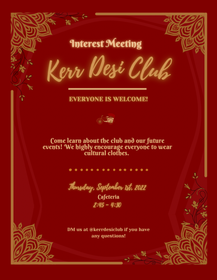 Interest meeting flyer sent to us by @kerrdesiclub on instagram.