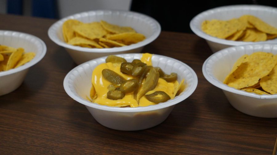 Nachos sold by Desi Club every Tuesday and Thursday.