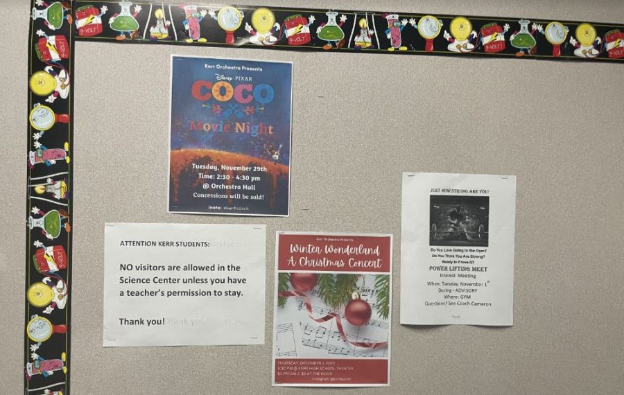 Here are the two official posters for Orchestras events. You can find them across the school along with others. They will be always posted a week or so behind their date. You can also get information from @kerrhsorch on Instagram or Kerrs official twitter page. $3 Presale tickets can be purchased during A & B lunch from 11/15-12/01. Prices will rise to $5 at the door. Be sure to buy a ticket for all your friends and family to enjoy! is stated in their Instagram post.