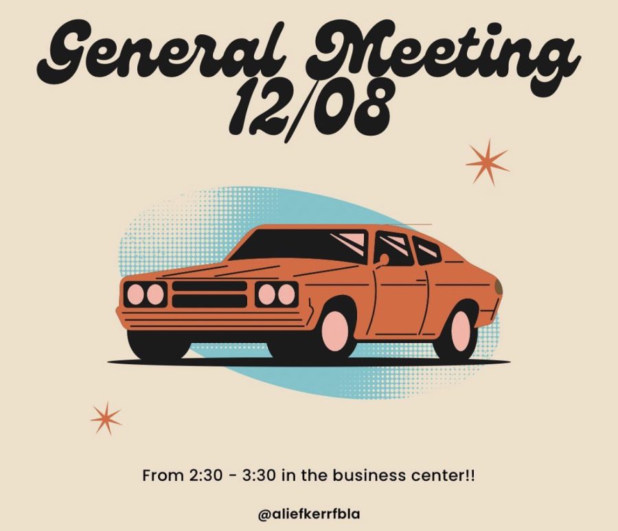 The fourth general meeting for FBLA will be about insurance. This months theme had been decided during the summer. We want to provide useful personal finance skills, Azeezat Akinboro said. Through this meeting, we hope our members have a better idea of what insurance to buy.
