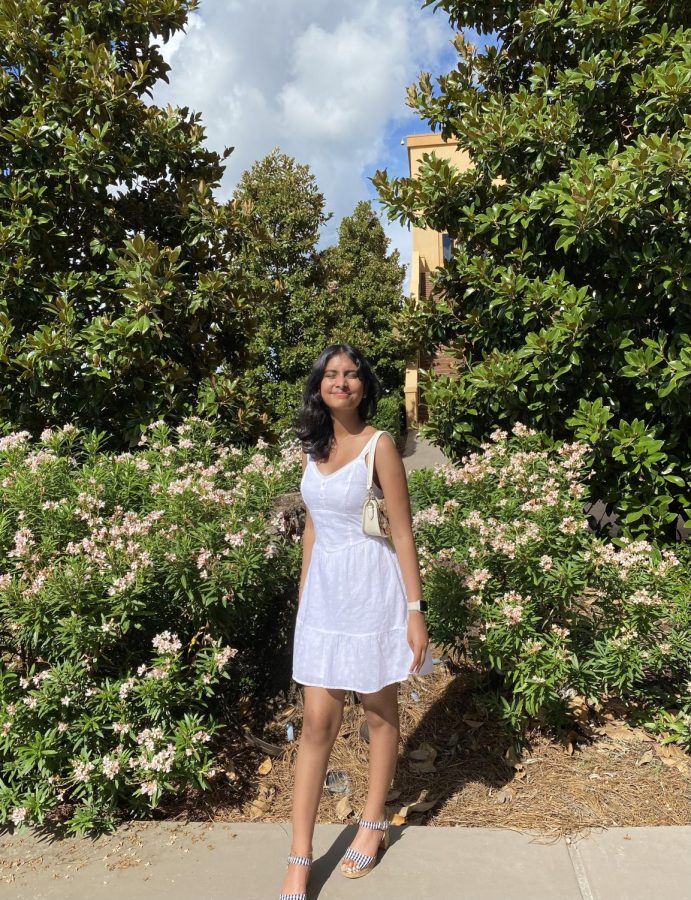 Franzi Desai, on vacation over the summer break, posing with a pretty scenery. As much as I love fall, spring is when I am at my happiest. I love the energy it brings and I do get a bit of seasonal depression, but spring and fall are the best when it comes to energy, says Desai, as she explains why fall and spring are her favorite seasons. 