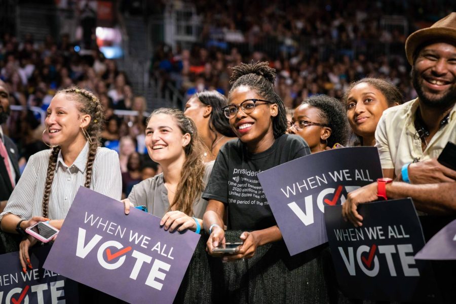 Photo taken from Civic Nation website. 

Young people can be seen advocating and fighting for equal access to the ballot box. Voting can change our future and its in the hands of the younger generations. 