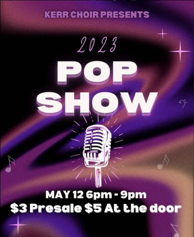 Kerr High Schools Choir classes are holding their annual Pop Show next week Friday, May 12. The students have spent the last few weeks practicing and perfecting their performances, and tickets are available for purchase from any choir member or in the cafeteria during both A and B lunch. The tickets are priced at $3 if purchased in advance or $5 at the door. 

Picture Courtesy: Kerr Choir Instagram Page