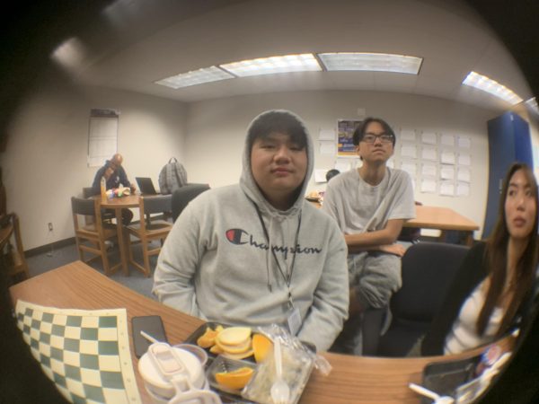 Turkey Slices!
Anthony Luong was seen in the business center during lunch. He was seen conversing with his friends and enjoying the Thanksgiving lunch. Due tomorrow? Nah. Do tomorrow, Luong said.