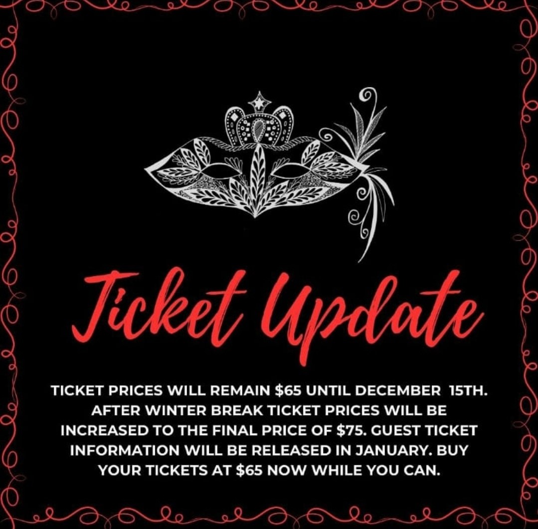 Prom Season. Senior class officers send out Instagram post for prom ticket information. The final price for a prom ticket is $75. I hope everyone can get their ticket before the price goes up, Peraza said. 