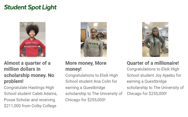 Apply Now! Alief Guidance and Counselling features winning students on scholarship newsletter. The six Alief students collectively earned $1.4 million for college. If you have questions ask, said guidance and counseling. 