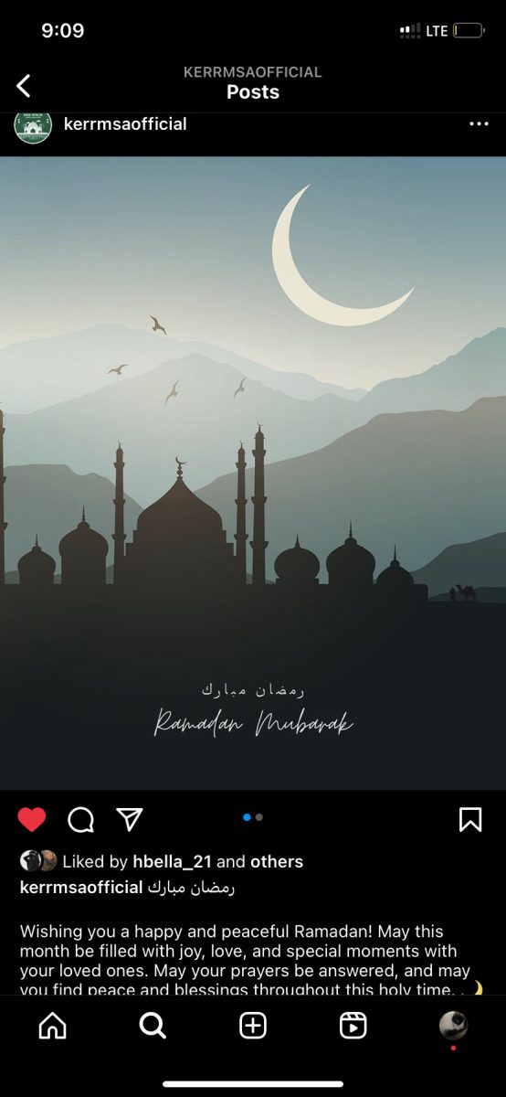 Ramadan Mubarak! A post shared by the MSA on Instagram wishing all Muslim members and non-members a lovely month of Ramadan filled with blessings. 