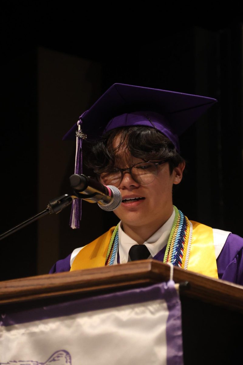 Dylan Nguyen gives his Valedictory speech talking about the people around him who made him who he is today.